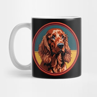 Irish Setter Embroidered Patch Mug